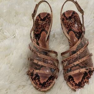 Louise et cie snake embossed heels